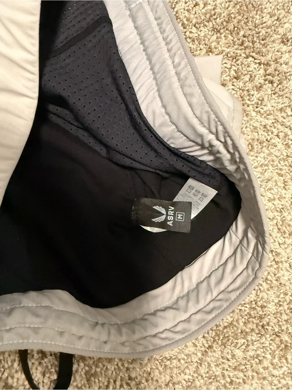 ASRV Men's Performance Training Shorts- See photos for light stains!